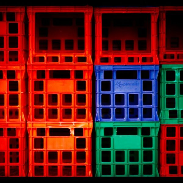 a group of colorful boxes