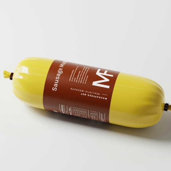 a bottle of mustard sitting on top of a white table