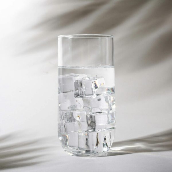 clear drinking glass with water